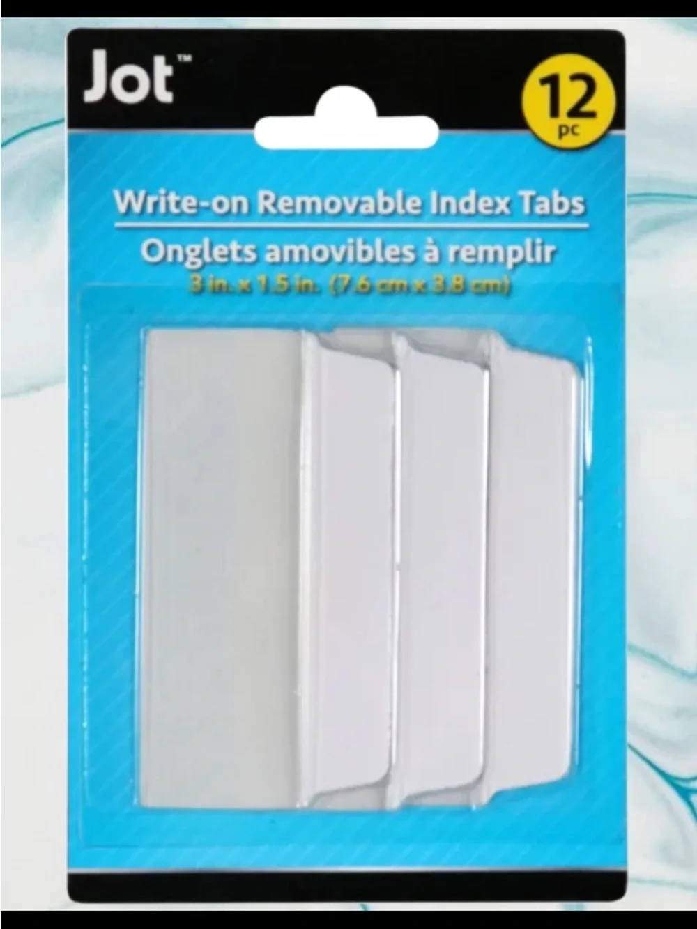 12pc Index Tabs ~Margin Style ~ Filing Indexing Flags ~Sticky Page Markers
